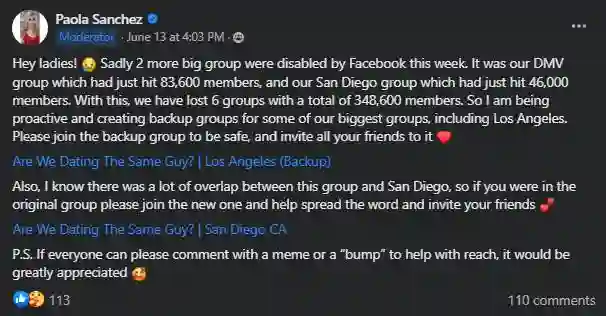 Are We Dating The Same Guy? | San Diego CA Facebook Group Shut Down